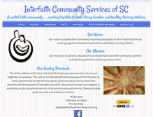 Tablet Screenshot of interfaithcommunityservices.org